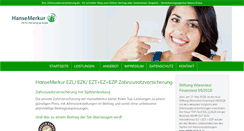 Desktop Screenshot of hansemerkur.testsieger-zahnzusatzversicherung.de