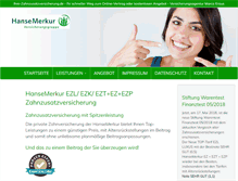 Tablet Screenshot of hansemerkur.testsieger-zahnzusatzversicherung.de